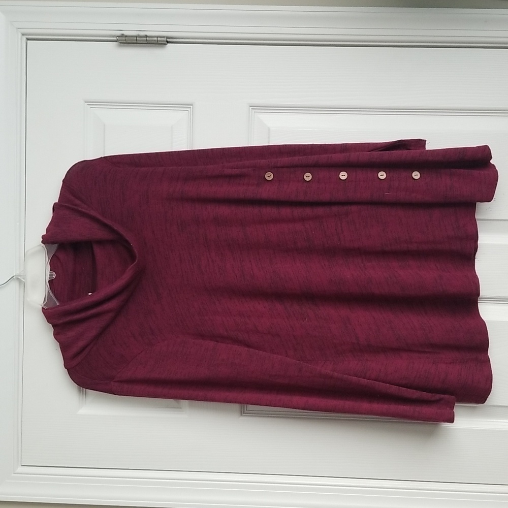 Misia Cowl Neck Long Sleeve Shirt